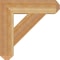 Ekena Millwork Traditional Craftsman Rough Sawn Bracket, Western Red Cedar, 4"W x 18"D x 18"H BKT04X18X18TRA04RWR - alternate 2